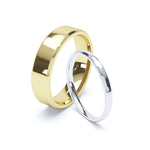 Beveled Court Wedding Ring