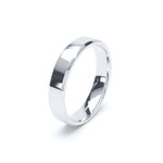 Beveled Court Wedding Ring