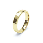 Beveled Court Wedding Ring