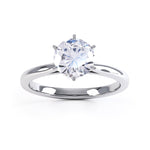 6 claw diamond solitaire ring - SLE1001