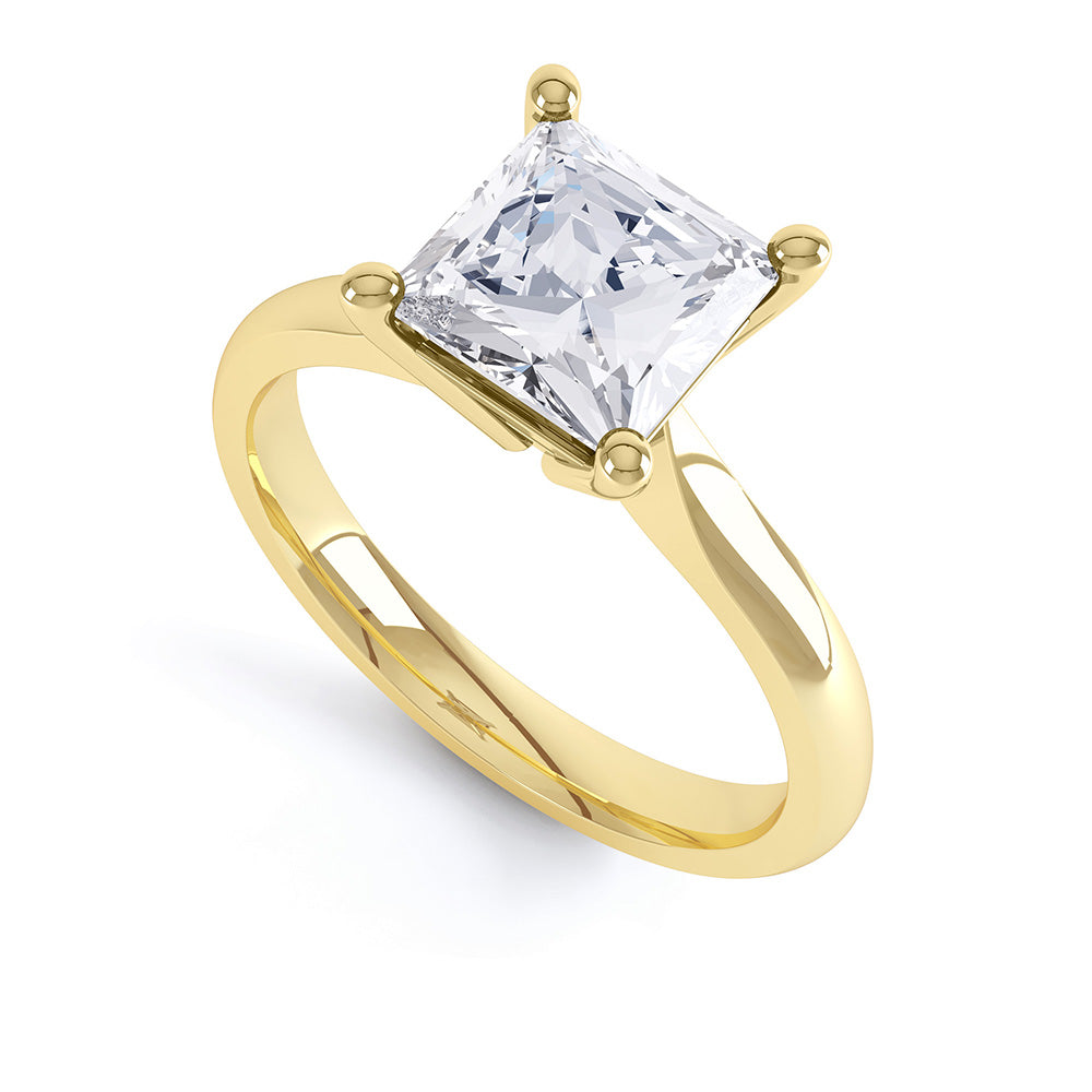 4 claw diamond solitaire ring - SLE1002