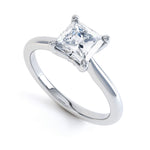 4 Claw Princess Cut Diamond Solitaire - SLE1005