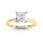 4 Claw Princess Cut Diamond Solitaire - SLE1005