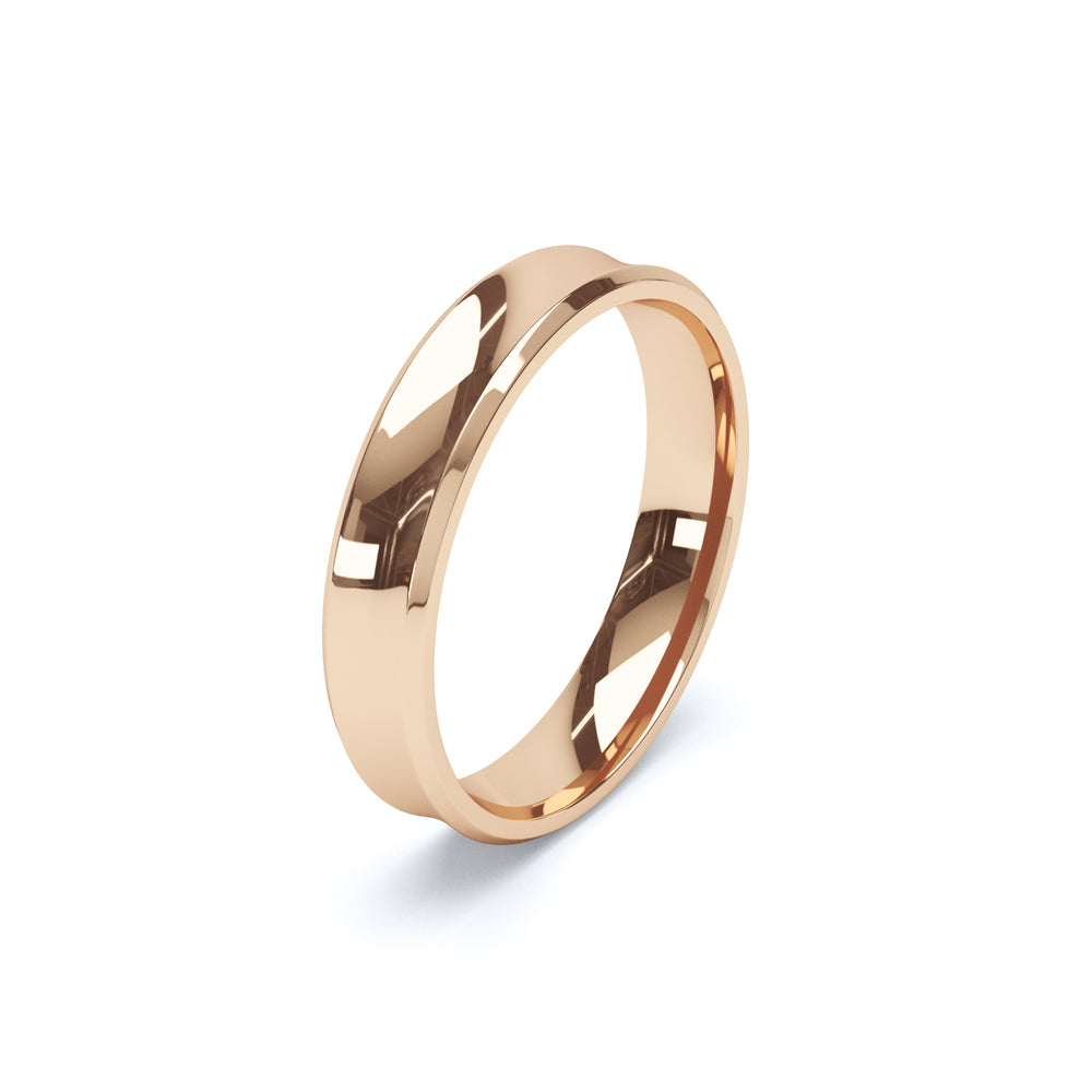 Concave Wedding Ring