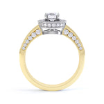 Round Diamond Set Halo - SLE1007