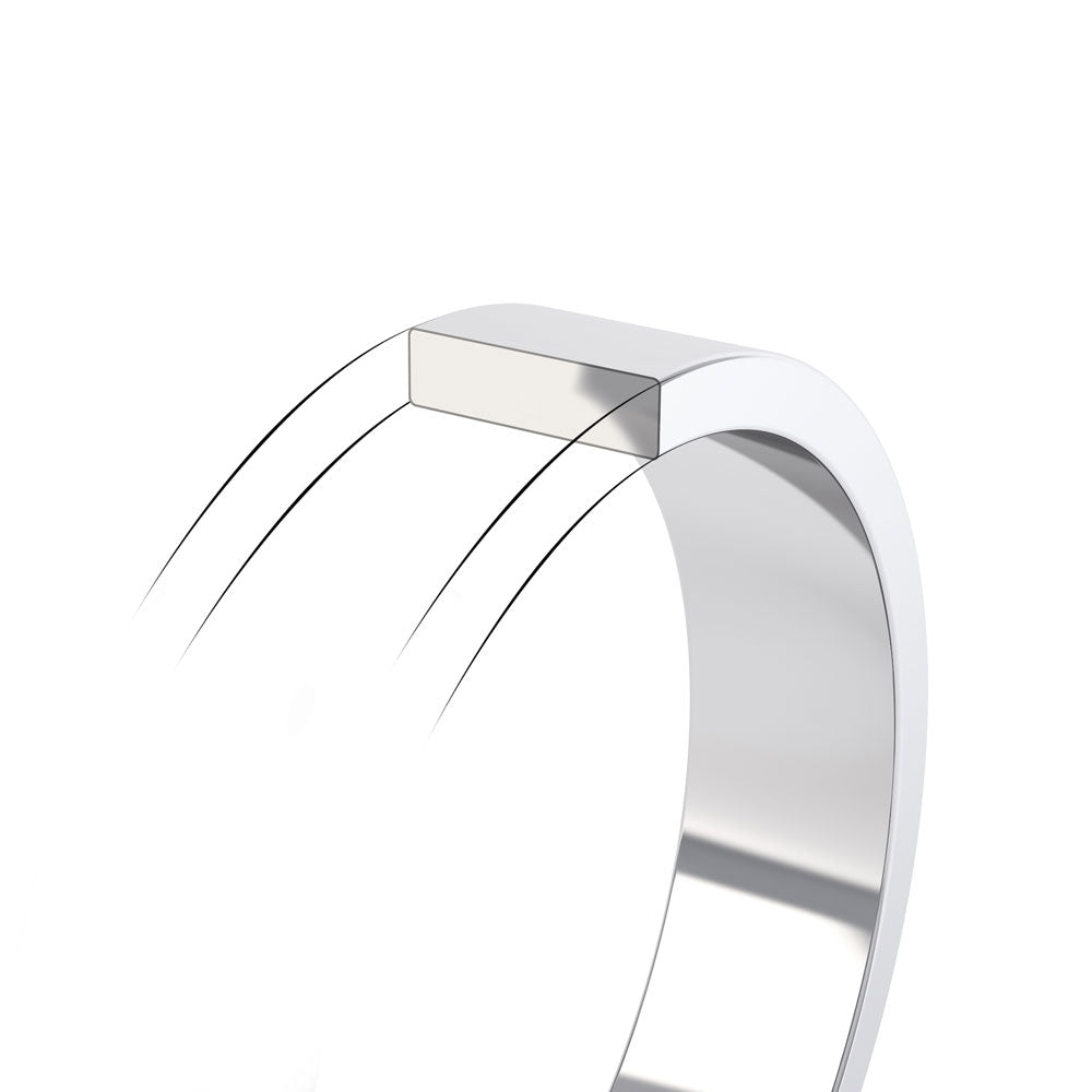 Flat Profile Wedding Ring