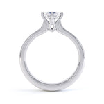 4 Claw Round Diamond Engagement Ring - SLE1009