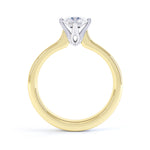 4 Claw Round Diamond Engagement Ring - SLE1009