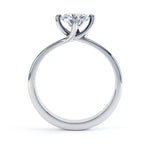 4 Claw Round Twist Engagement Ring - SLE1010