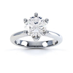 6 Claw Round Diamond Ring - SLE1003
