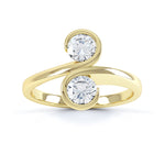 2 round diamond swirl set - SLE1015