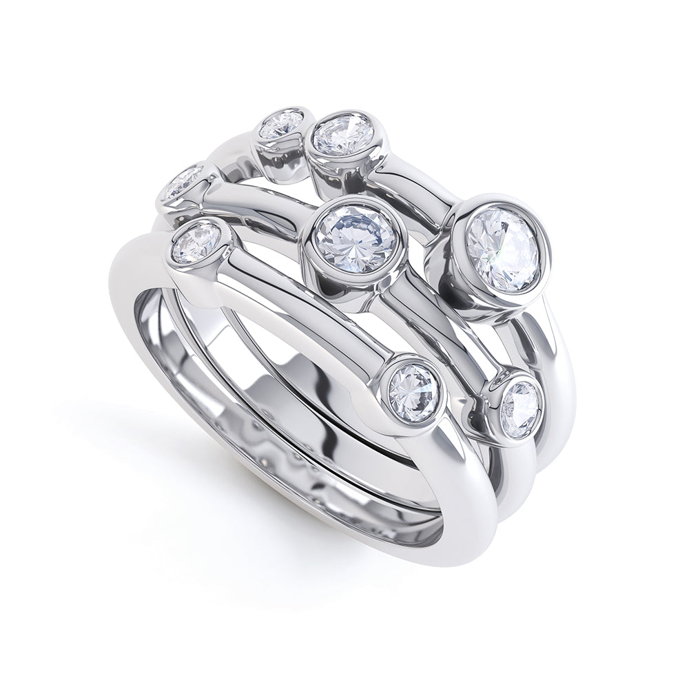 3 tier 8 diamond cluster  - SLE1018