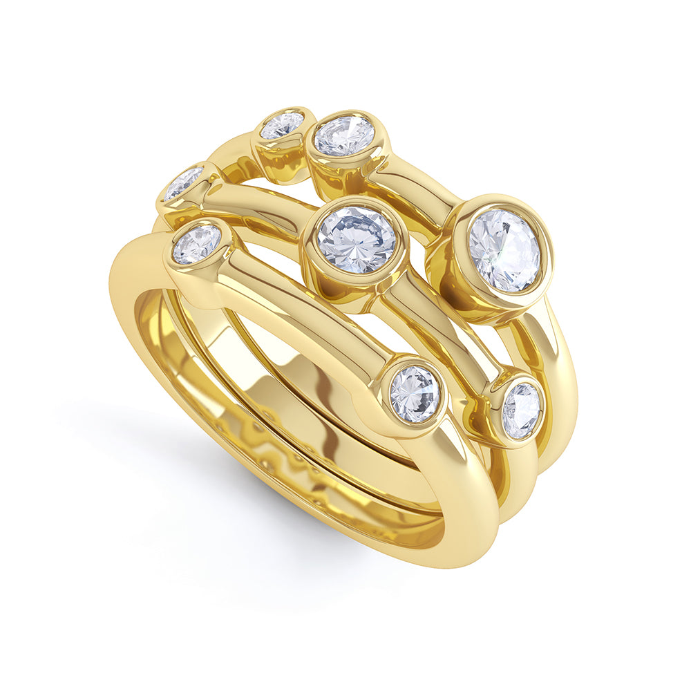 3 tier 8 diamond cluster  - SLE1018